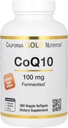 California Gold Nutrition CoQ10 100 mg, Coenzyme Q10 Ubikinone USP, tukee Mitokondrion toiminta, 360 Veggie Softgels