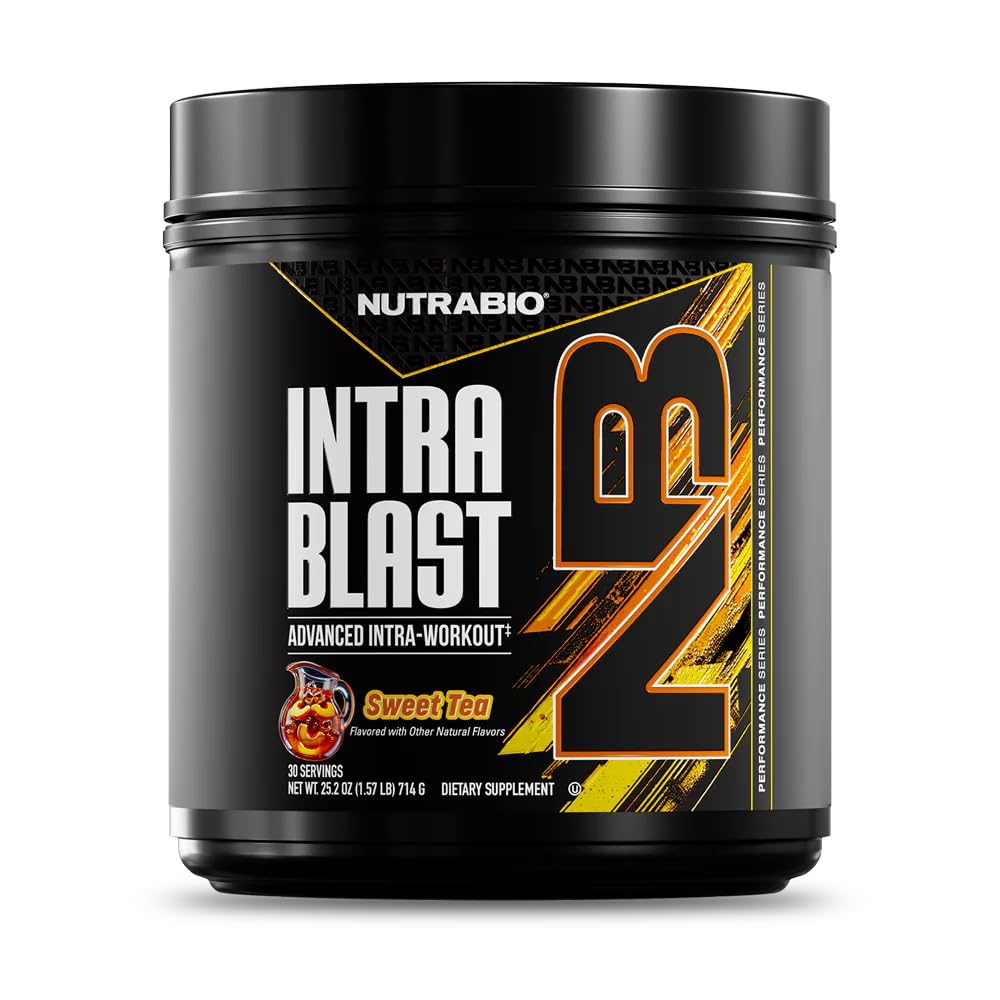NutraBio Intra Bcaa Powder Aminohappolisä, Elektrolyytti ja nesteytys Blend, Intra, Pre harjoitus ja lihasten Recovery, 20g Eaa Aminohapot jauhe, 5g Glutamiini- makea tee, 30 tarjoilu