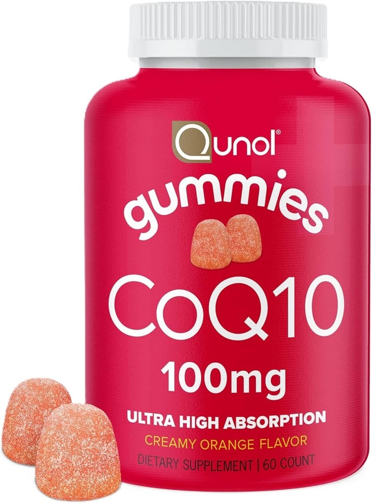 Qunol CoQ10 Gummies av Qunol, 100 mg, Delicious Gummy Supplements, hjälper till att stödja hjärthälsa, 60 ct