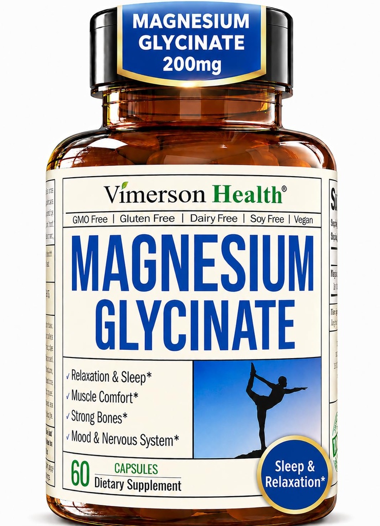 Puhdasta magnesiumia Glycinate 200 mg (Glicinato de Magnesio)