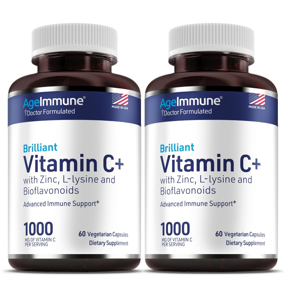 C-vitamiini 1000 mg Complex L-Lysine 500 mg, Sinkkiglukonaatti 12 mg, Bioflavonoidit 300mg. Lääkäri kaavailtu magnesium Stearate ilmainen täydentää terveen immuunijärjestelmän tukea. Kaksi pulloa.(2)