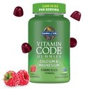Life-vitamiini koodi Kalsium Magnesium Gummies D3 & K2, tukee luun terveys ja luun vahvuus + prebiootit ja probiootit digestiivinen tuki, ei-GMO, Gluteenittomat, 60 vadelma Gummies