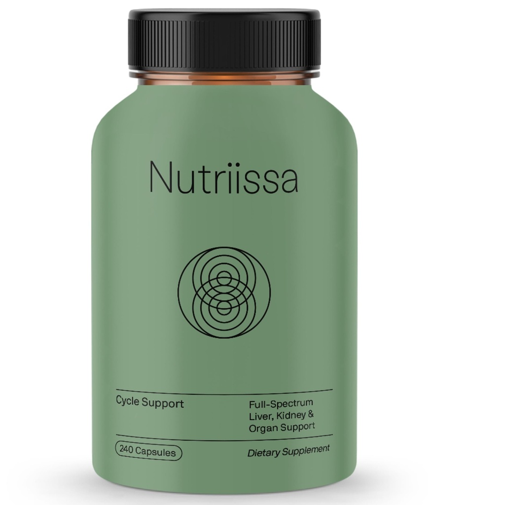 Nutriissa Cycle Support - Premium Munuaiset ja maksa Detox - Elinten puolustus kehonrakentajille ja painonnostajille - EPEB Certified for Puhtaus & Potency - 400 mg TUDCA & 1000 mg NAC - Vegan, 240 kapselia