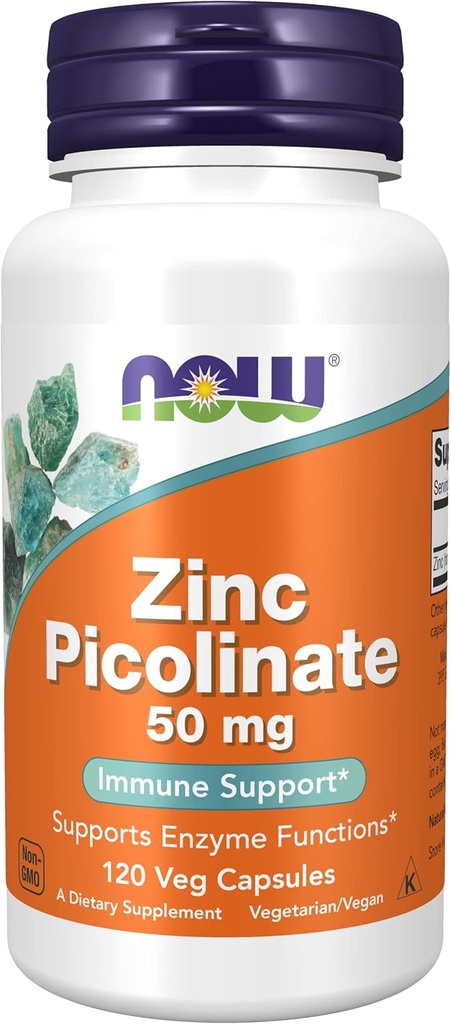 Nyt Ruoka Sinkki Picolinate, 120 kapselia 50 mg (2-pakkaus)