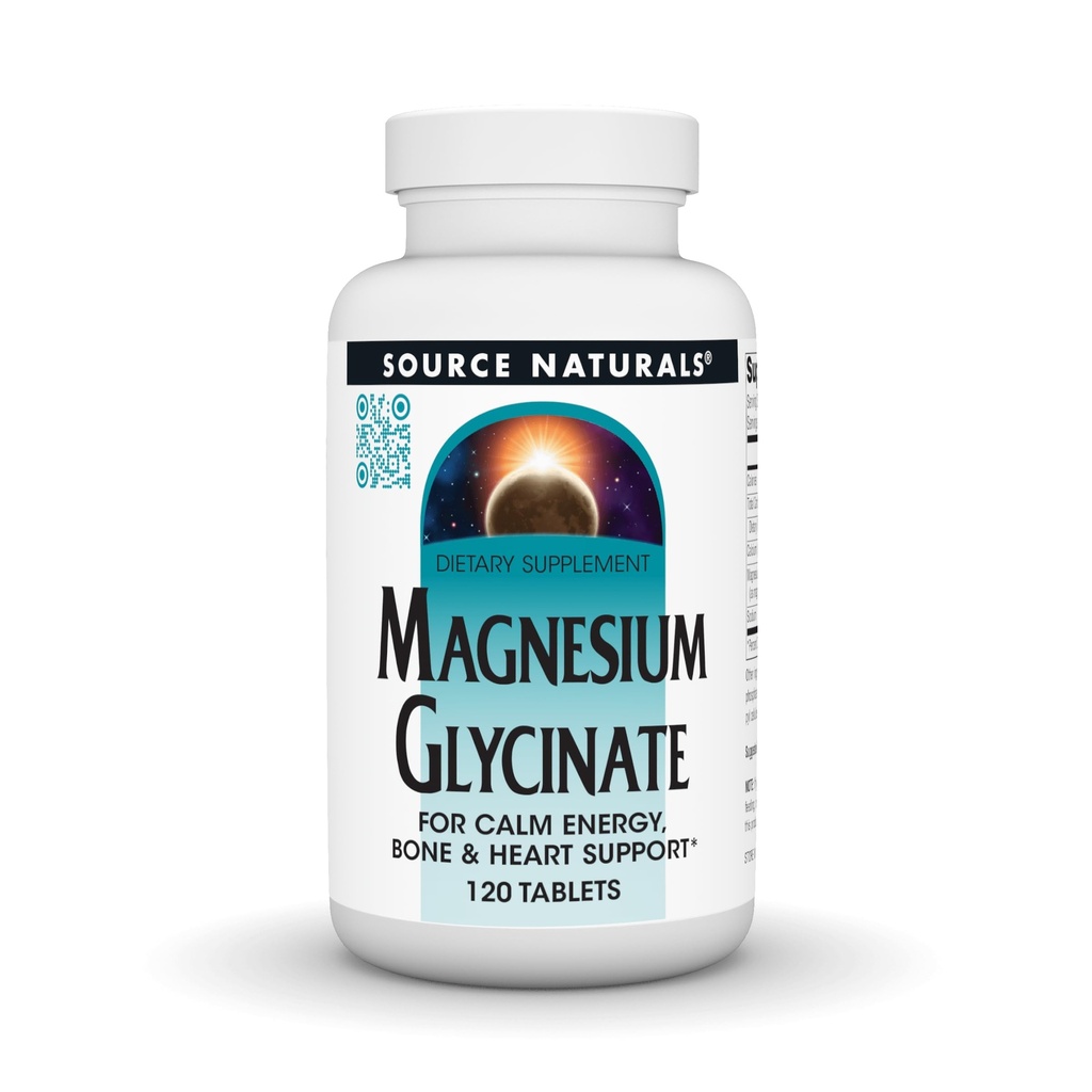 Source Naturals Magnesium Glycinate, kelated for high Imeytyminen ...