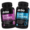 DR. BO Liver Cleanse & Lung Support Pills - Herbal Cleanser Formler för att stödja Liver & Lung Health