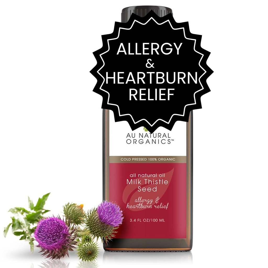 Au Luonnollinen Organics Milk Thistle Seed Oil Cold Pressed Organic 