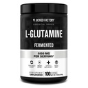 Jacked Factory L-glutamine Powder 100 Tarjoilut - Vegan Fermented L Glutamiini täydennysosa post Treenaus Lihas Recovery, Immuniteetti, Dgestive Health ...