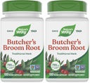 Nature's Way Butcher's Broom Root, traditionell Leg Vein Support*, 100 Vegan Capsules (Pack of 2)