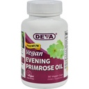 Deva Vegan Ilta Primrose Oil - Jalostamaton - Kylmäpuristettu - Gluteeniton - 90 Vegaanikapselia (Pakkaus 2)