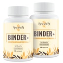 Detox Binder Supplement ...Aktivoitu hiilihiili, Zeoliitti, Bentonite Clay, Milk Thistle, Omistusainesekoitukset - Maksa ja suolisto, Max Imeytyminen, 180 vegaanikapselia