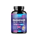 Magnesium Glycinate 250 mg - suuri imeytyminen Kelatoitu magnesium Supplement - 100% Pure Magnesium Glycinate - Stressi, uni, sydän ja lihasten terveys tuki - ei-GMO, vegaaninen, gluteeniton (120 tablettia)