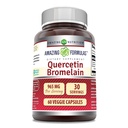 Amazing Nutrition Quercetin 800 Mg ja bromelain 165 Mg Kasviskapselit täydennysosat Ei-GMO ...