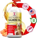 SavvyBeast Wild Alaskan Salmon Oil for Dogs, Cats & Frets Omega-3 Fish Oil Lemmikkilisä EPA & DHA 