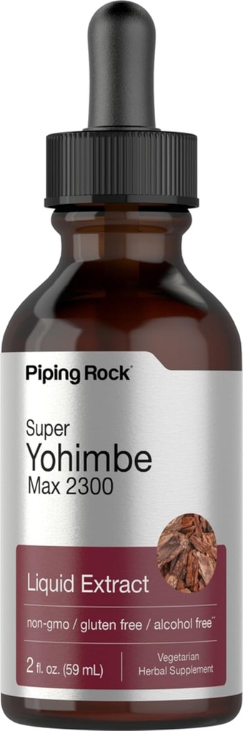 Super Yohimbe Max Liquid Extract Alkoholiton, 2300 mg, 2 fl oz (59 ml) Dropper pullo