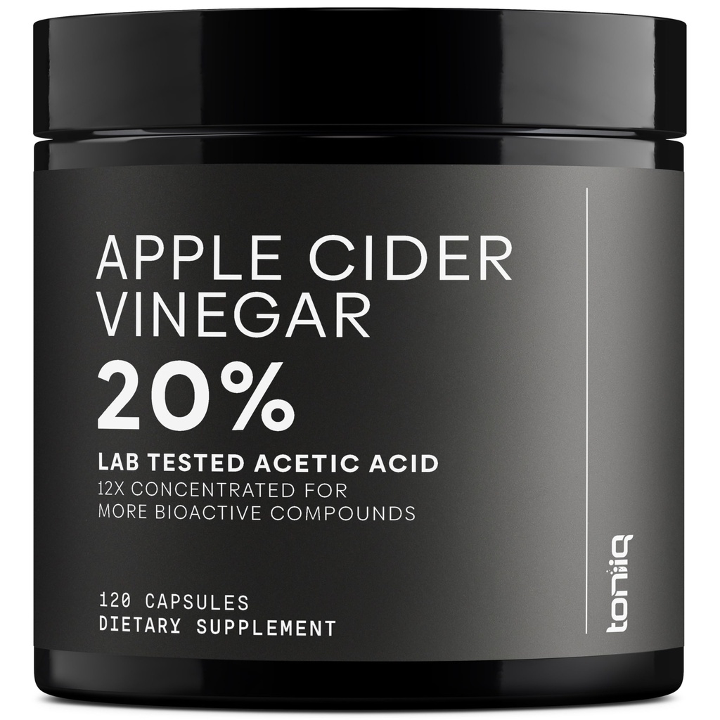 Apple Siideri Viinietikka Kapselit - Ultra High Potency 2,010mg Formula 20% Acid & Cayenne Pepper - Valmistettu äiti - kolmannen osapuolen laboratorio testattu - 120 kapselia