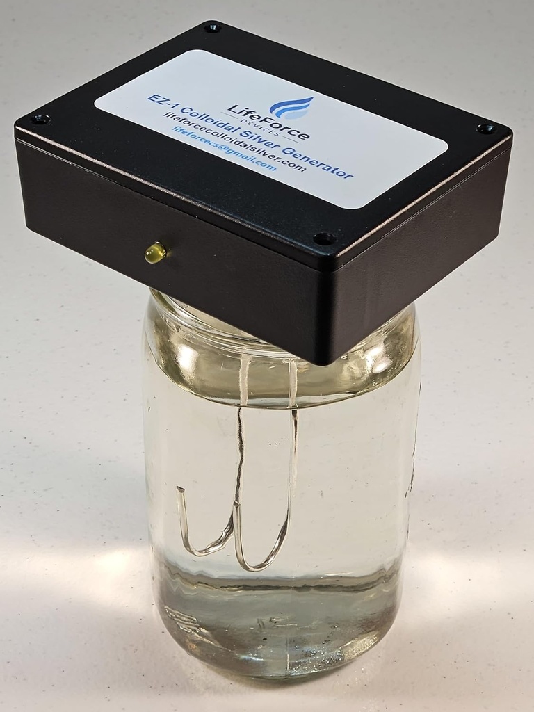 Kompakti EZ-1 Barebones Hopeageneraattori Akku-Powered DIY Fresh Silver Maker . Kannettava Kit tekee 32oz 22 minuutissa (12-Gauge)