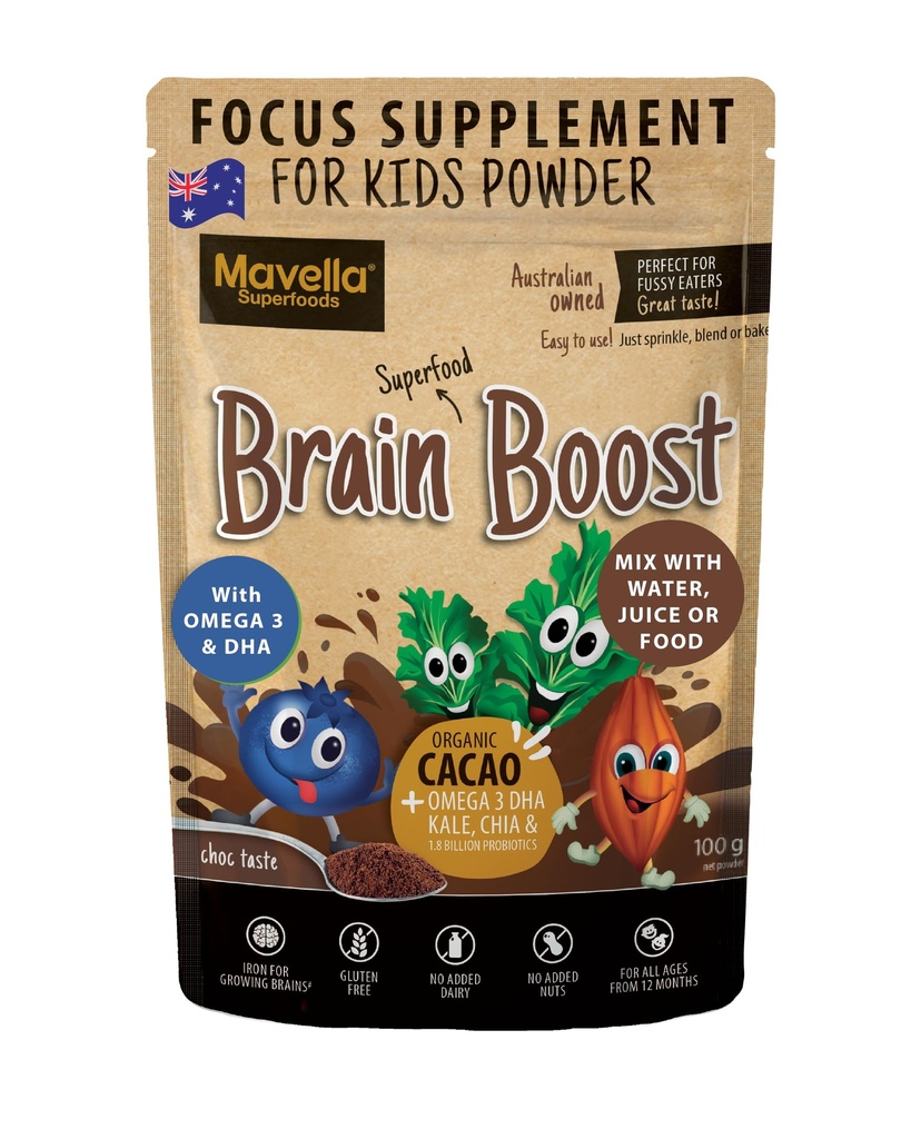 Focus Supplement for Kids Brain Boost - Omega-3 DHA Pellavansiemen Natural Focus & Huomio täydentää lapsille Huomio Haaste Tuki Lapset Focus Vitamiinit 3.52oz (100g)