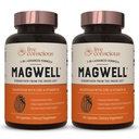 Live Tietoinen magnesium Sinkki & D3-vitamiini - Biosablet Forms of Magnesium - Malate, Glycinate, Citrate - MagWell Bone & Heart Health, Immunosysteemi tuki - 120 kapselia (2-pakkaus)