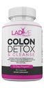 Pure Colon Cleanse & Detox 15 Day Program - Kasviperäisiä Laksatiivinen Ummetus Relief with Psyllium Husk, Cascara Sagrada & Senna Lehdet - Special Women Intestinal Cleanser by Ladyme - 30 kapselia