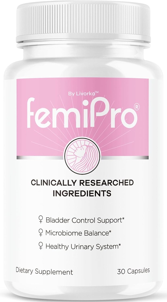 LIVORKA FemiPro Rakko Control Pillerit - Original FemiPro Kapselit, Femi Pro Rakko Control Support Supplement, Probitic FemiPro pillereitä yleistä terveyttä ja hyvinvointia arvioita, 30 kapselia 1 kuukausi