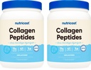 Nutricost Pure Collagen Hydrolysate (Bovine) Jauhe (2 pakkaus) - Ruohoa Fed Naudan kollageeni, 1LB per pullo