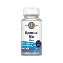 KAL Liposomal Zink 30mg, Cellular Function och Immune Support Supplement, Förbättrad Absorption Zink Supplements, Vegan, Gluten Free, Soy Free, 30 Servings, 30 VegCaps