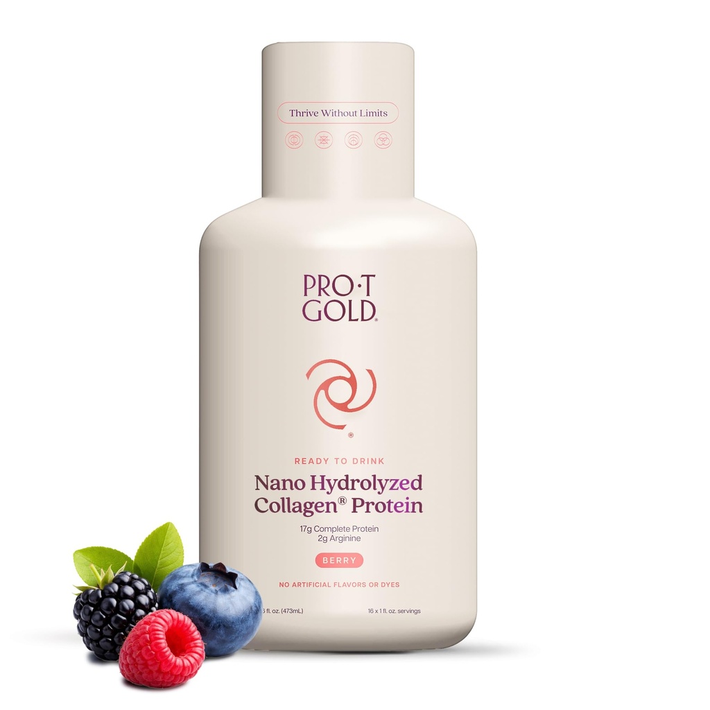 Prot GOLD Berry Sugar Free Liquid Protein Shot - 16oz Anti ikääntyminen. Todistin sen. Formula Luotettu 4000+ Medical Facilities for Complete Protein Nutrition and Proven 2X Faaster Healing