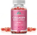 Multi Collagen Complex 200MG + Biotin 3000MCG + C-vitamiini 50MG - edistää terveet hiukset, kaunis iho ja kynsien tuki! 120 kapselia, 60 päivän toimitus