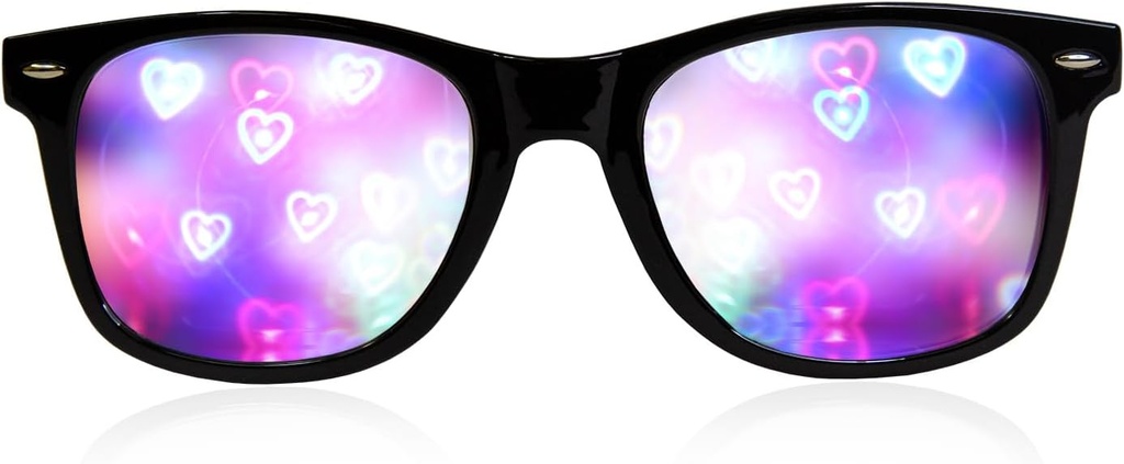 Ultimate Diffraktio lasit - 3D Rainbow Heart Effect - Great Edm, konsertti, ja Rave lisävarusteet