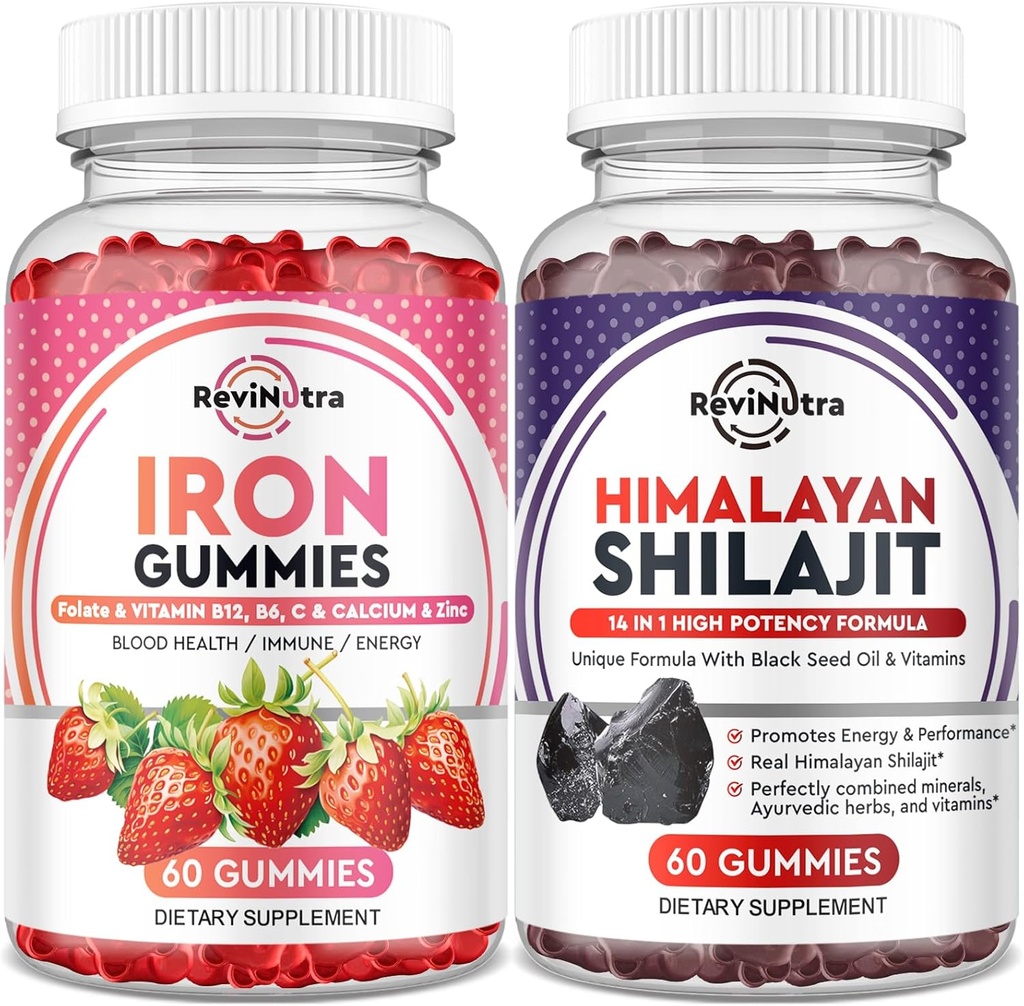 Iron Gummies täydentää aikuisille ja lapsille Shilajit Himalayan Gummies 