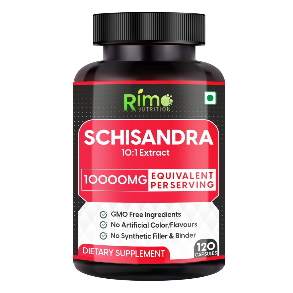Schisandra Supplement - Standardoitu Schisandrins, Pure Schisandra Chinensis Fruit Extract, 120 kapselia