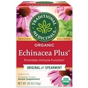 Traditionella Medicinals Organic Echinacea Plus med Spearmint Herbal Tea, främjar immunfunktion (Pack av 1) - 16 Tea Bags