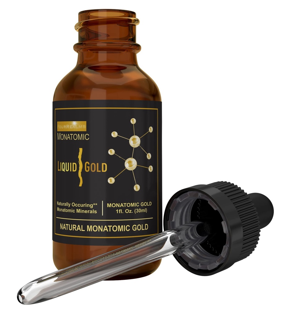 Ormus Monoatominen kulta rikas puhdasta M-valtion mineraalit & valkoinen jauhe kulta - puhdasta 24k kultaa - Trace Mineral Solution 1 oz