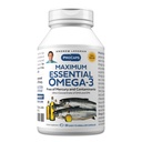 ANDREW LESSMAN Maximum Essential Omega-3 Unmariored, 30 Softgels - Ultra-Pure Omega-3 Fish Oil 1200 mg-High DHA, Ei Mercury Supplement-Small, Helppo niellä Fish Oil Kapselit
