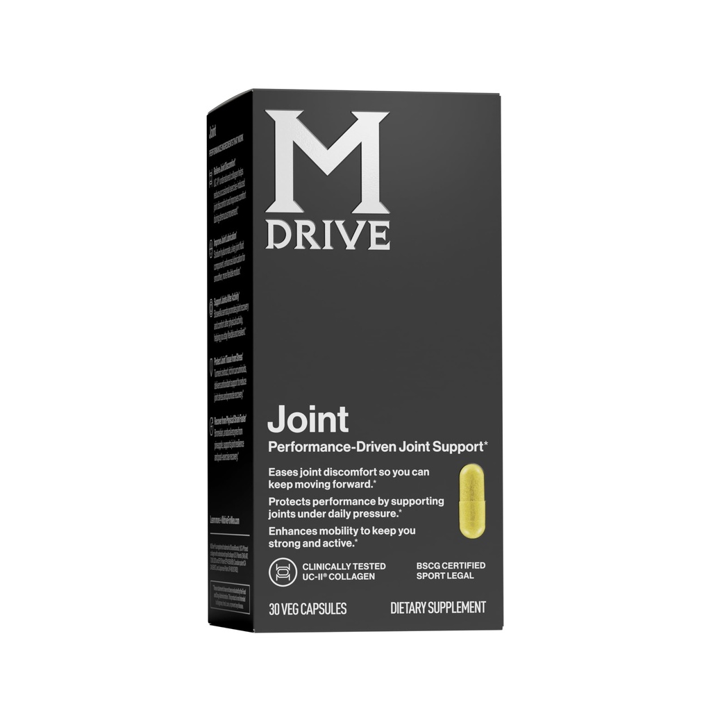 Mdrive Joint Support Supplement for Men - Tukee Terve Joint Function, Joustavuus, Mukavuus ja liikkuvuus - Ominaisuudet UC-II Collagen, Turmeric Curcumin & Natrium Hyaluronaatti Hyaluronic Acid, 30ct