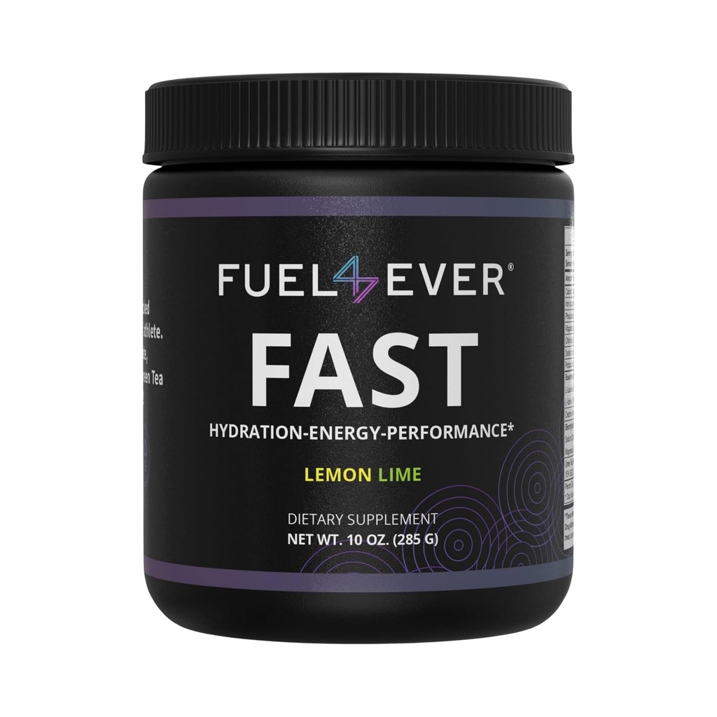 Fuel 4 Ever Fast Fast Elektrolyyttijauhe . Creatiini, Essential Amino Acids & Green Tea Extract... Ei sokeria, ei keinotekoisia makeuttajia tai ainesosia...