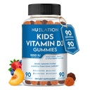 Barn Vitamin D Gummies (90 dagars leverans) Vitamin D3 för barn (1000IU) för att stödja Strucutre, muskelfunktioner och immunsystem. Utsökt & Vegetarisk Gummy Vitamin D