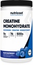 Nutricost Creatiini Monohydraattijauhe (sininen vadelma), 500 grammaa (1,1 LBS)