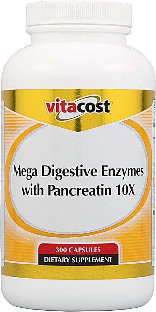 Vitacost Mega Ruoansulatuskanavan Entsyymit haima 10X - 300 kapselia