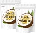 D3 + K2 Kookosöljy pehmeät geelit, D3 10000 iu Plus K2 (MK-7) 200 mikrog, D3 K2 -vitamiinin lisät Softgels, Mallenish D3 K2 -vitamiini Softgels 300 g