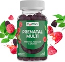 NumVs Prenatal Gummies for women - Prenatal vitamiineja naisille, joilla on foolihappoa, rautaa ja koliinia - kasvissyöjä & Kosher Raskaus Vitamiinit - Naiset Prenatal multivitamiini A C D3 E B6 B12 (60 Count)