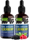 Organic Elderberry Syrup, 60 päivän tarjonta, musta neste tihkua Immuun, Sambucus Elderberry Syrup - Liquid Extract tippa lapsille ja aikuisille - Extra Strength (2 pakkaus)