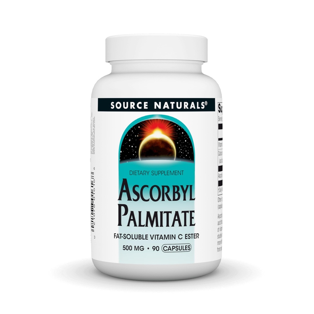 Source Naturals Ascorbyl Palmitate 500 mg, 90 kapselia