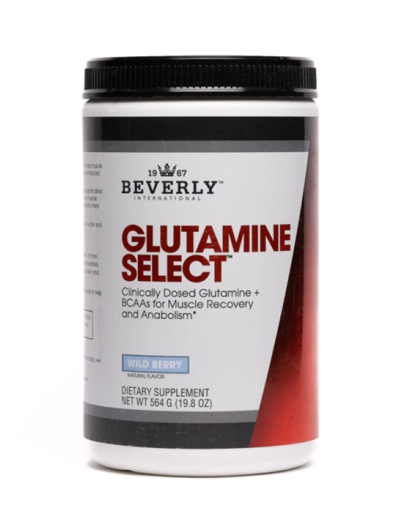 Beverly International Glutamiini Select, 60 tarjoilua. Kliinisesti annosteltu L-glutamiini ja Aminohappo Formula Lean Lihas ja toipuminen. Sokeritonta jauhetta. BCAA...