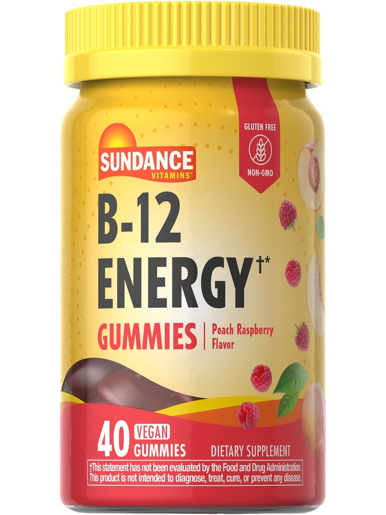 Sundance B-12-vitamiini Energia Gummies ... 40 Count ...