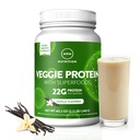 MRM Nutrition Veggie Protein med Superfoods | Vanilla Flavored | 22g Complete Protein | Över 8,8 g Essential Amino syror | 13 superfoods | med Omega 3s och Omega6s | Keto Friendly | 33 portioner