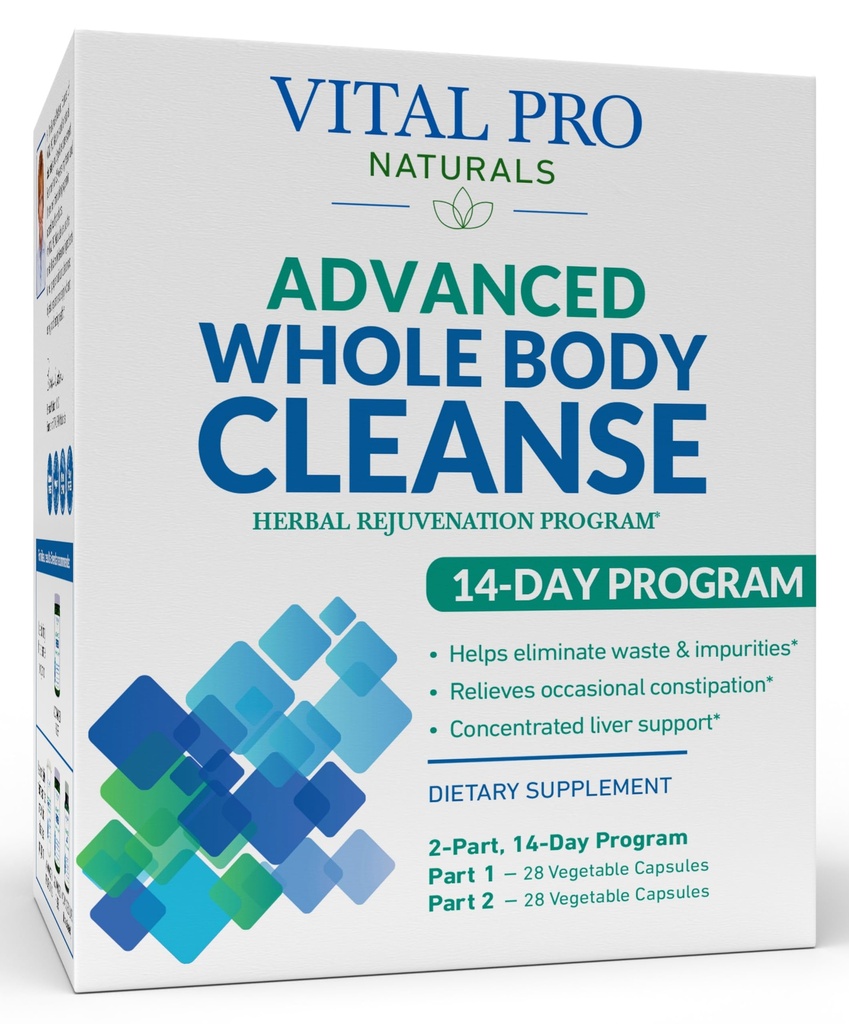 Vital Pro Naturals - Advanced koko kehon puhdistus maito Thistle, magnesium, Cape Aloe, ja Yrtit satunnaisten Ummetus ja terve Eliminaatio, 2-osa 14 päivän Kit, 56 kapselia