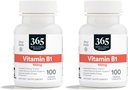 365 av Whole Foods Market, Vitamin B1 100Mg, 100 tabletter (Pack of 2)