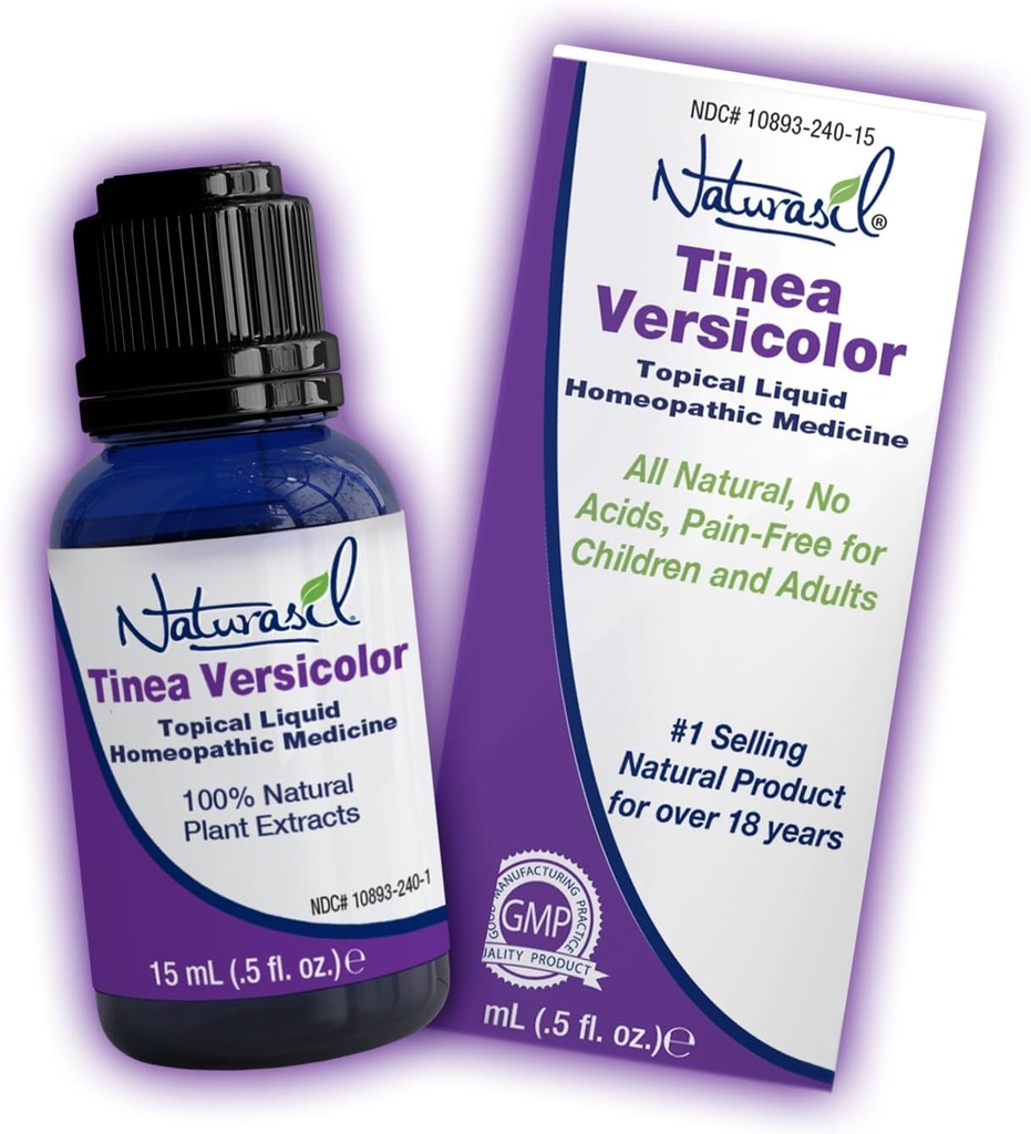 Naturasil Powerful Tinea Versicolor Treatment - Fast-Acting Tinea Versico Relief ... Paras Candida, Jock Itch, urheilijat Jalka & Discoloration...